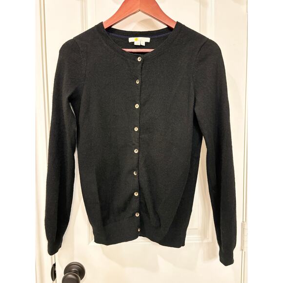 Boden Cashmere Black Button Up Sweater Sz S - Picture 1 of 5